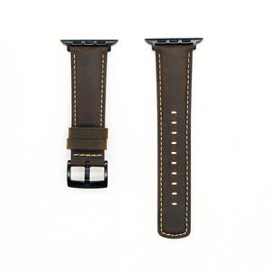 Bracelet de montre vintage 49/42/38/41/40/44mm pour <span class=keywords><strong>Apple</strong></span> <span class=keywords><strong>Watch</strong></span> prix de gros bon marché style affaires queue ronde Crazy Horse - Product Image 2