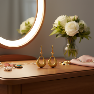 Boucles d'oreilles pendantes E3788 en alliage de zinc, unisexes, tendance, à la mode - Product Image 2