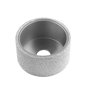 Brazed kim cương thô kim loại ngoại quan cắt bánh xe 75mm gạch đá cẩm thạch thạch thạch anh phân loại công cụ Grit 50 thép mangan cao - Product Image 4