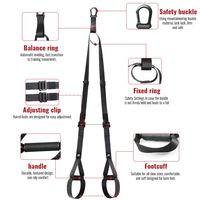 Offre Spéciale : Bande de Résistance Force Yoga Fitness, Sangle de Suspension, Corde d'Exercice à Tension, Entraîneur de Suspension en TPR Synthétique