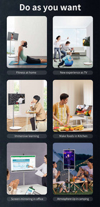 INGSCREEN Téléviseur intelligent facile à utiliser 32 pouces Portable <span class=keywords><strong>sur</strong></span> roulettes 90 degrés pour table basse avec support <span class=keywords><strong>TV</strong></span> - Product Image 6