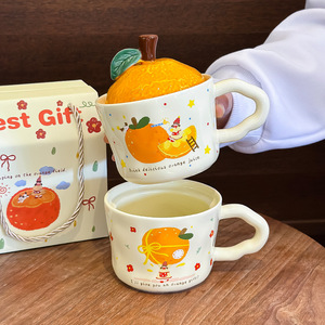 Cute Retro Ceramic Mug with Lid 300ml Capacity Office & Home Use Birthday Gift and Home Souvenir Gift - Product Image 3