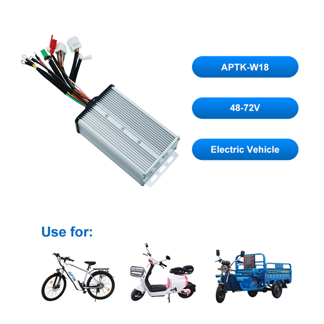 Factory Price 48V 72V E-scooter Controller 2000W 3000W BLDC Motor Speed Controller for E Motorcycle