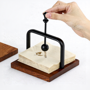Portarotoli in <span class=keywords><strong>Legno</strong></span> Massello Stile Occidentale per Ristoranti, Portatovaglioli per Caffetterie, Accessori da Bagno per Hotel - Product Image 2