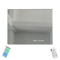 Thermostat électronique intelligent intégré 7 jours X 24 heures Programmation personnalisée Désembueur M35D 350W Panneau de chauffage infrarouge à miroir