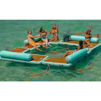 Île flottante gonflable, radeau flottant, quai flottant pour jet-ski, pont flottant gonflable, plateforme flottante gonflable