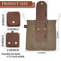Sac en toile pour la cueillette en plein air, sac de cueillette de fruits pliable avec cordon de serrage, pochette à outils à porter à la taille B14XD