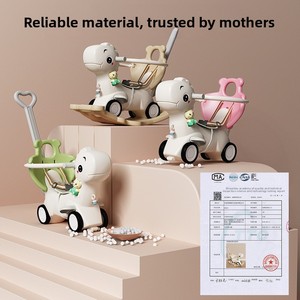 Caballo Balancín de Plástico para Niños, Juguete Multifuncional de Doble Uso para Niños y Niñas, Regalo de Cumpleaños para Niños de Un Año - Product Image 4