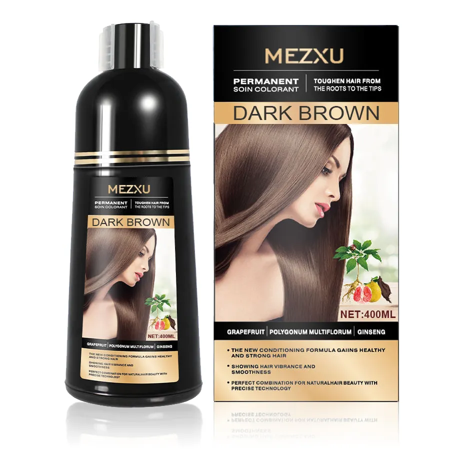 Wholesale Price Manufacturer Herbal Black Hair Shampoo Hair Color Dye Shampoo For White Hair To Black