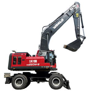 Ventas de fábrica WORLD Brand EPA Excavadora de ruedas pequeña de 6 toneladas con martillo opcional - Product Image 3