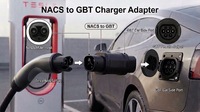 Adaptateur de charge EV OEM ODM Tesla NACS Gun GB/T, convertisseur de charge AC 48A 110-380V, indice de protection IP54, compatible avec tous les véhicules électriques standard GB/T