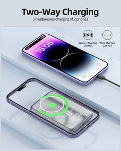 Banco de energía magnético inalámbrico de 10000mAh, cargador rápido, lámpara LED, USB C, batería <span class=keywords><strong>externa</strong></span> de repuesto para iPhone <span class=keywords><strong>Xiaomi</strong></span> - Product Image 5