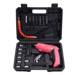 JimBon TEC 108PCS Ensemble de perceuses à percussion et tournevis, forets <span class=keywords><strong>pour</strong></span> le bois, outils de perçage électrique 220V/110V - Product Image 1