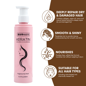 <span class=keywords><strong>Maschera</strong></span> personalizzabile per <span class=keywords><strong>capelli</strong></span> alla cheratina con fragranza <span class=keywords><strong>nutriente</strong></span> e crema per il trattamento brillante per <span class=keywords><strong>capelli</strong></span> danneggiati - Product Image 3
