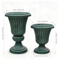Pots de fleurs et urnes de luxe classiques pour l'intérieur et l'extérieur, grands pots de jardin pour plantes