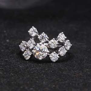 Full Pave Shiny Stone Women Index Finger Ring Minimal Cool Tone Fashion Daily Stackable Finger Jewelry Gift - Product Image 2