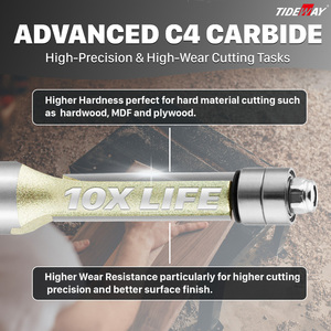 Prezzo di fabbrica del <span class=keywords><strong>Router</strong></span> lame legno filo dritto Trim Bit doppio cuscinetto strumenti di fresatura - Product Image 5