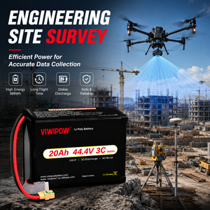 Batterie lithium-ion semi-solide haute densité 320 Wh/kg VIWIPOW, vente d'usine, 20 Ah, 12S 44,4 V, pour drone et UAV - Product Image 3