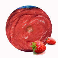 XMSD Diepvries Aardbeienpuree voor de voedingsindustrie, yoghurt, snacks, babyvoeding en fruitproductenlijnen