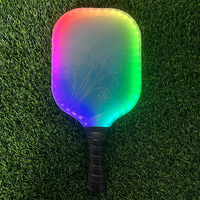 Nouvelle Raquette de Pickleball Lumineuse à LED 2026 Série Constellation Exclusive Brevetée, Noyau en Nid d'Abeille 100% Fibre de Verre, pour Enfants, 250g