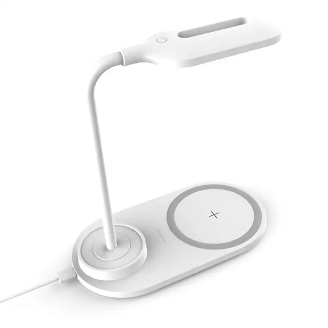 Wireless Charger Pad For iPhone Samsung Xiaomi Huawei 10W Chargers LED Table Lamp Adjustable Fast Wireless Charging