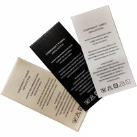 Vente en gros d'étiquette de logo de broderie à haute densité personnalisée Logo de marque Vêtement tissé Vêtements de mode durables
