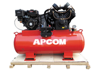 Compresseur d'air à piston portable à essence 3HP 4HP 5HP 6HP 2.2kW 3kW 4kW 5.5kW Pompe à air mobile industrielle avec réservoir