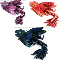 Squelette de dinosaure Archaeopteryx imprimé en 3D en PLA, figurine articulée mobile pour l'éducation et l'affichage