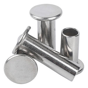 Remaches de fábrica 304 Remache de acero inoxidable Cabeza plana Remaches de doble tapa macho y hembra - Product Image 1