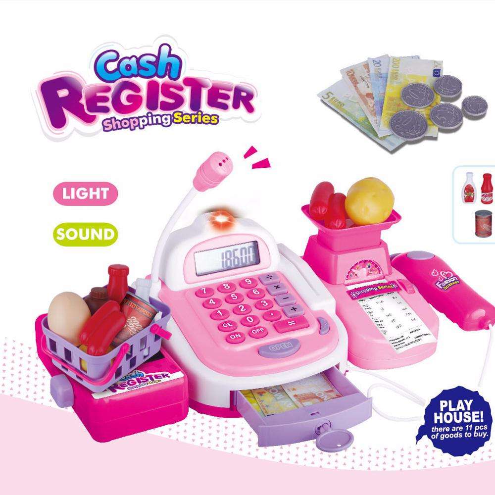 Pretend Play Kitchen Toy Set For Kids Simulation Cash Register