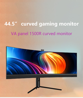 Nieuw Ontwerp 3-zijdige Frameloze Gebogen Monitor 45Inch Va Pasnel Computer Pc Monitor 5120*1440 165Hz Desktop Gaming Monitoren