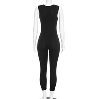 Nouvelle Combinaison Décontractée Sexy Moulante Évidée Sans Manches pour Femme – Idéale Automne, Printemps, Été