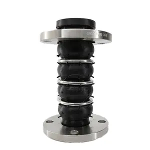 Leeboo Customized Four-sphere Flexible Expansion Rubber Vibration Bellows Joint 4 Single Ball Rubber Expansion Joint With Flange