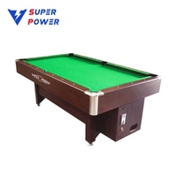 Vente en gros d'usine, prix bas, table de billard à plateau en ardoise, 6 pieds, 7 pieds, à pièces, bar commercial, 8 pieds, pour le marché sud-américain