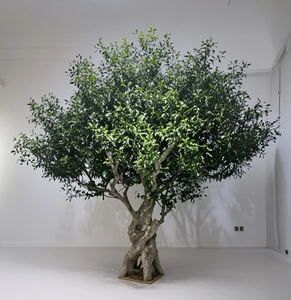 Albero di Ulivo Artificiale Personalizzato di Grandi Dimensioni per Decorazione Interna ed Esterna, Giardino, Ristorante, Pianta <span class=keywords><strong>Verde</strong></span> Finta Realistica - Product Image 3