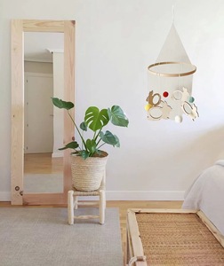 Adorno <span class=keywords><strong>de</strong></span> <span class=keywords><strong>Pared</strong></span> <span class=keywords><strong>de</strong></span> Madera Art Deco con Conejito <span class=keywords><strong>de</strong></span> Peluche, Campana <span class=keywords><strong>para</strong></span> Cuna, Decoración Colgante <span class=keywords><strong>para</strong></span> Sala <span class=keywords><strong>de</strong></span> Estar, Dormitorio, Habitación Infantil - Product Image 3