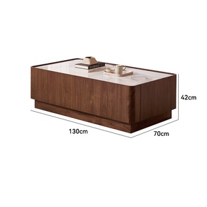Mesa de Centro y Mesa de Café Modernas de Nogal Negro Sólido, Ecológicas y Duraderas, Directamente de Fábrica - Product Image 5