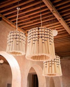 Tapisseries d'abat-jour faites à la main en macramé en <span class=keywords><strong>fibre</strong></span> de Boho durable pour la décoration intérieure et l'éclairage en macramé pour la décoration intérieure - Product Image 4