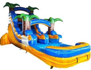 Thương mại 16ft trượt nước Inflatable cho bé trượt nước hồ bơi Bouncer người lớn lớn lớn bouncy nhảy lâu đài với <span class=keywords><strong>Slide</strong></span> - Product Image 4