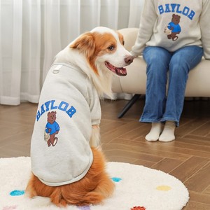 Ropa para Mascotas a Juego para Padres e Hijos, Ropa de Invierno para Perros y Gatos Estilo Coreano, Sudadera con Capucha de Forro Polar para Corgi, Golden Retriever y Gatos Gordos - Product Image 2