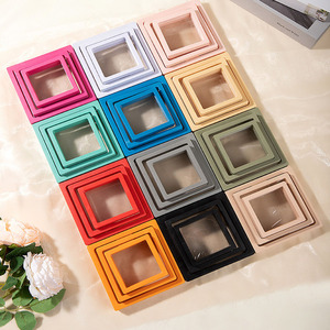 Ensemble de 10 boîtes de présentation flottantes 3D transparentes pour <span class=keywords><strong>bijoux</strong></span>, étuis de rangement anti-ternissement pour objets de collection et <span class=keywords><strong>petits</strong></span> <span class=keywords><strong>bijoux</strong></span> - Product Image 5