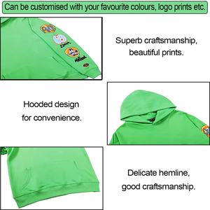 เสื้อฮู้ดดี้ลำลองผู้ชายผ้าฝ้ายสีพื้นพิมพ์ลายกราฟฟิตีสตรีทแฟชั่นโลโก้แบบกำหนดเอง - Product Image 3