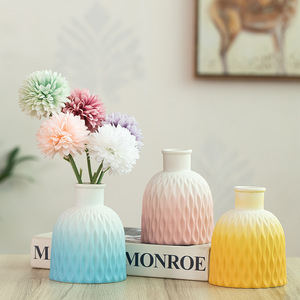 Nordic Style Creative Minimalist Ceramic Vase for Living Room Entryway <b>Desktop</b> Decor Wholesale Use - Product Image 3