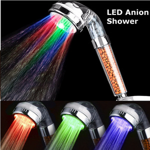 LED 3 Colors Changing Modern Rainfall Handheld Shower Head <strong>Bathroom</strong> Faucet <strong>Accessories</strong> - Product Image 6