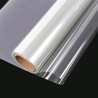 Film en rouleau PET transparent acrylique 100mic/175mic, surface PVC brillante, résistant à l'eau, film de plastification à froid, matériau pour affiches