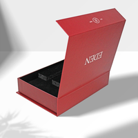 Boîte cadeau rigide recyclable avec logo personnalisé, couvercle à fermeture magnétique, forme personnalisée, boîte en carton pliable avec gaufrage