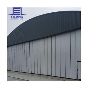 Hangar in acciaio porta scorrevole-angolo rotondo esterno porta Hangar elettrico per caccia/biblioteca di elicotteri/uso di piccoli aerei - Product Image 6