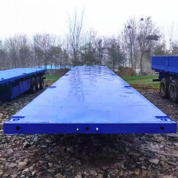 Shipping 20ft 40 Feet 45ft Container Transport Flat Bed Trailer 3 axle Flatbed Semi Trailer Price