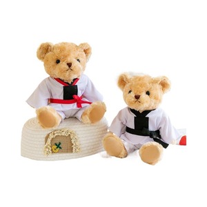 Ours en peluche Taekwondo avec uniforme, logo personnalisé disponible, pour les jeunes, jouets en peluche - Product Image 5