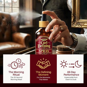 Vente directe usine – Spray coiffant pour hommes, léger, sans effet gommé, non toxique – Stock disponible - Product Image 3